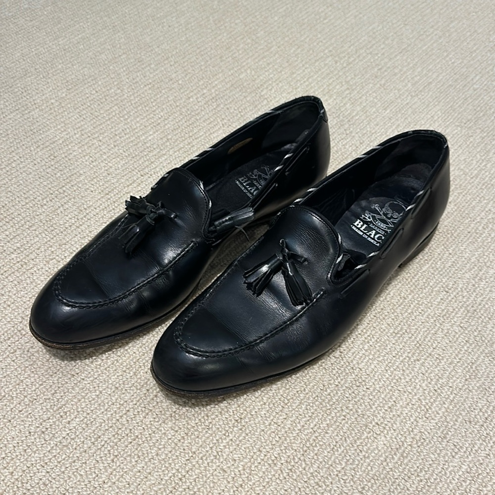 Mens Barker Black Shoes